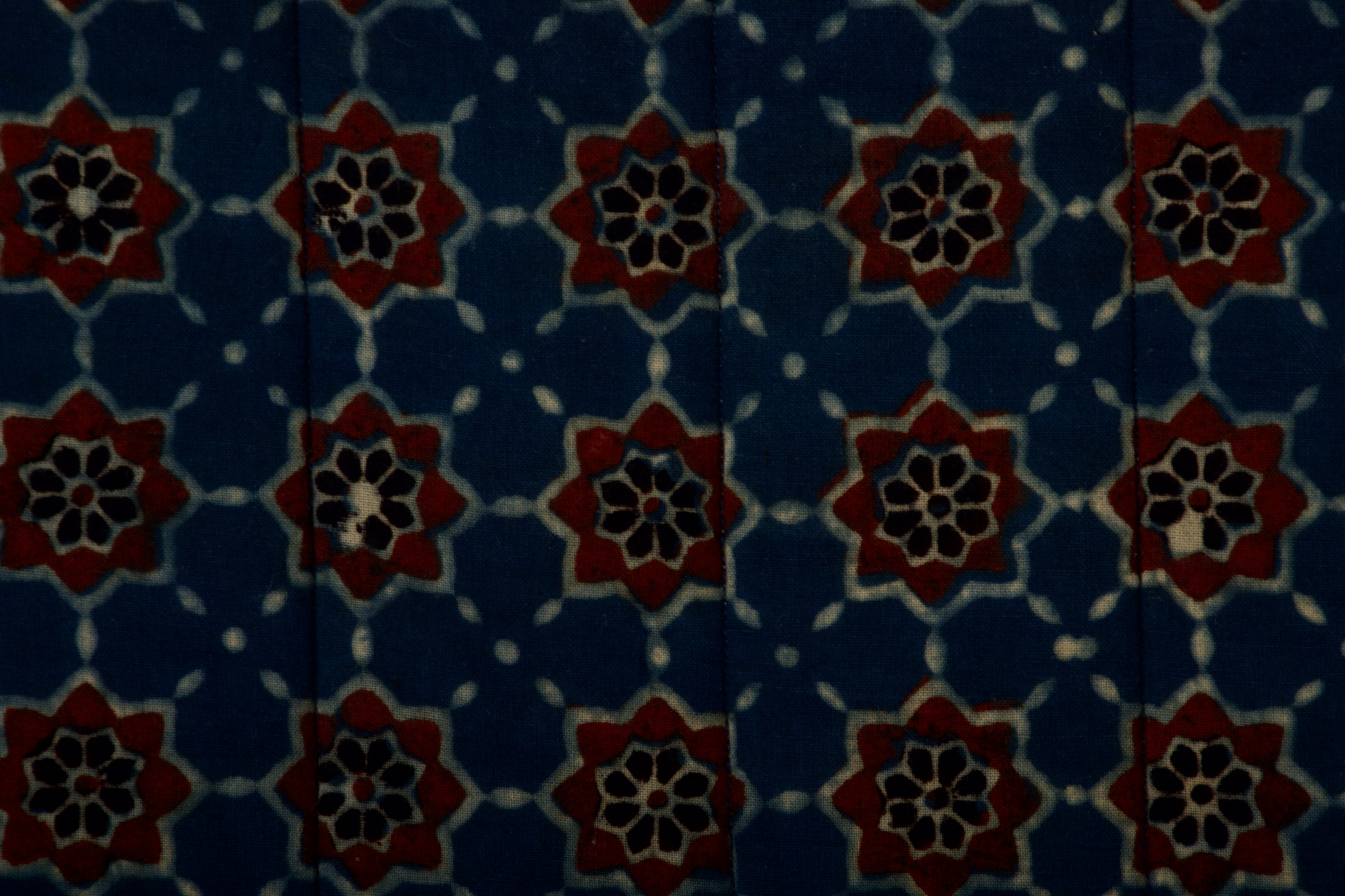 Eco-friendly yoga mat(100% pure cotton)(midnightblue with darkred border)