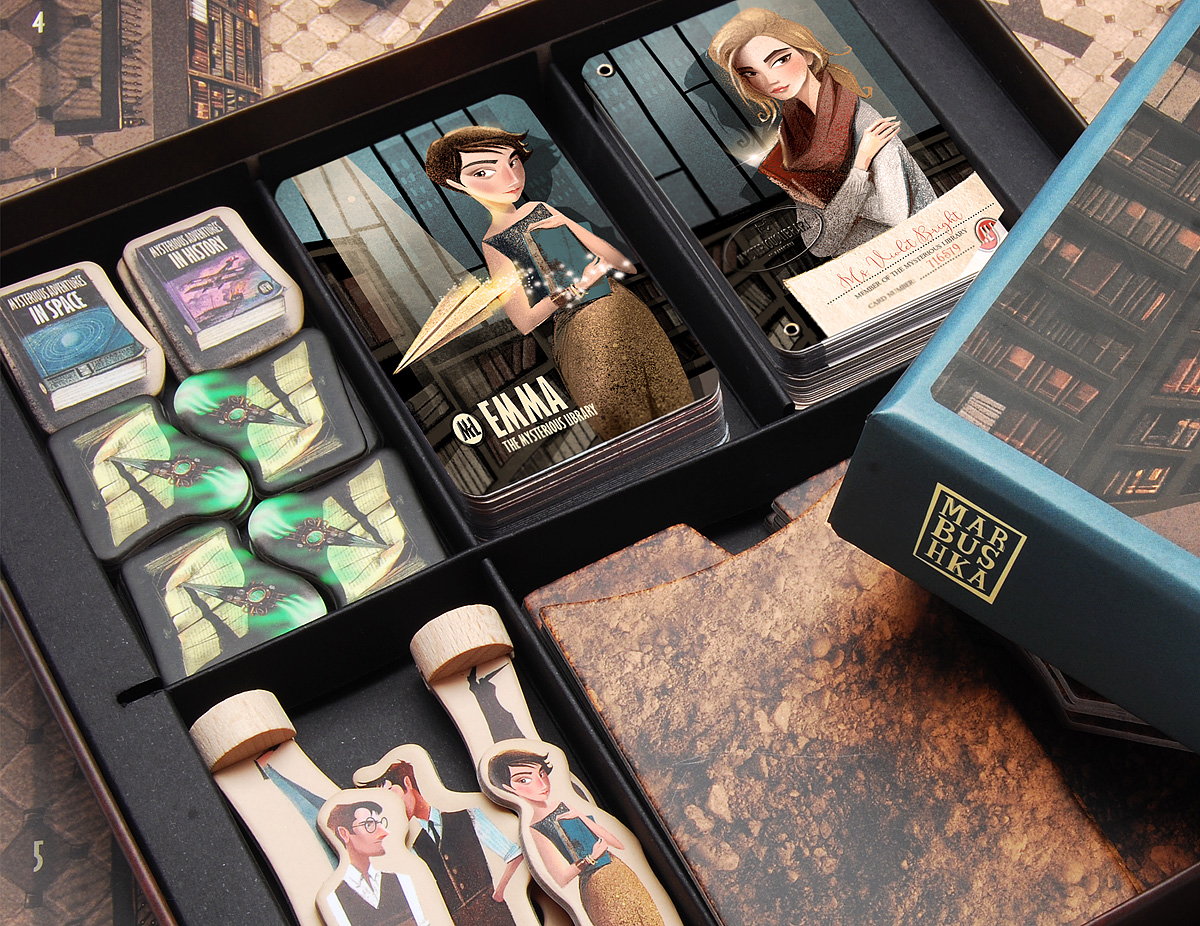 Board game The Mysterious Library( 8+child )