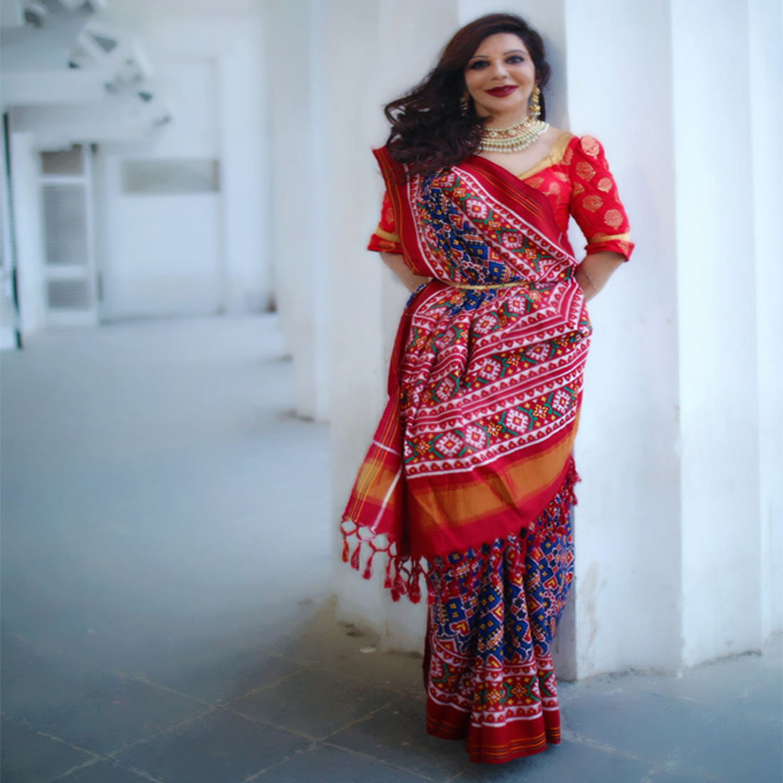 Patan Patola Saree Drape