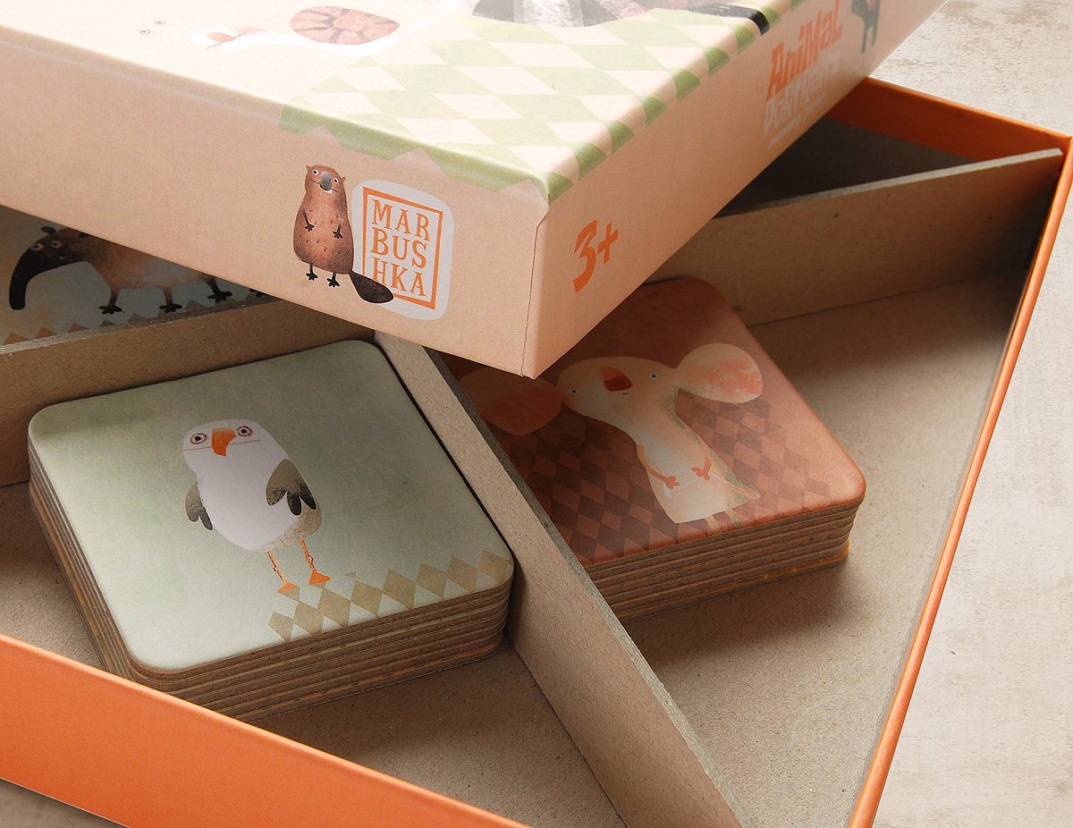 Memory game Animal Portraits( 3+ child )