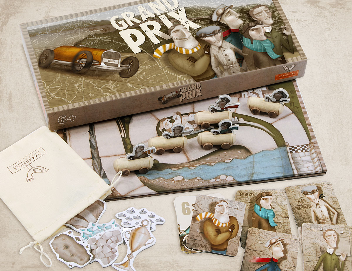 Board game Grand Prix( 6+ child game )