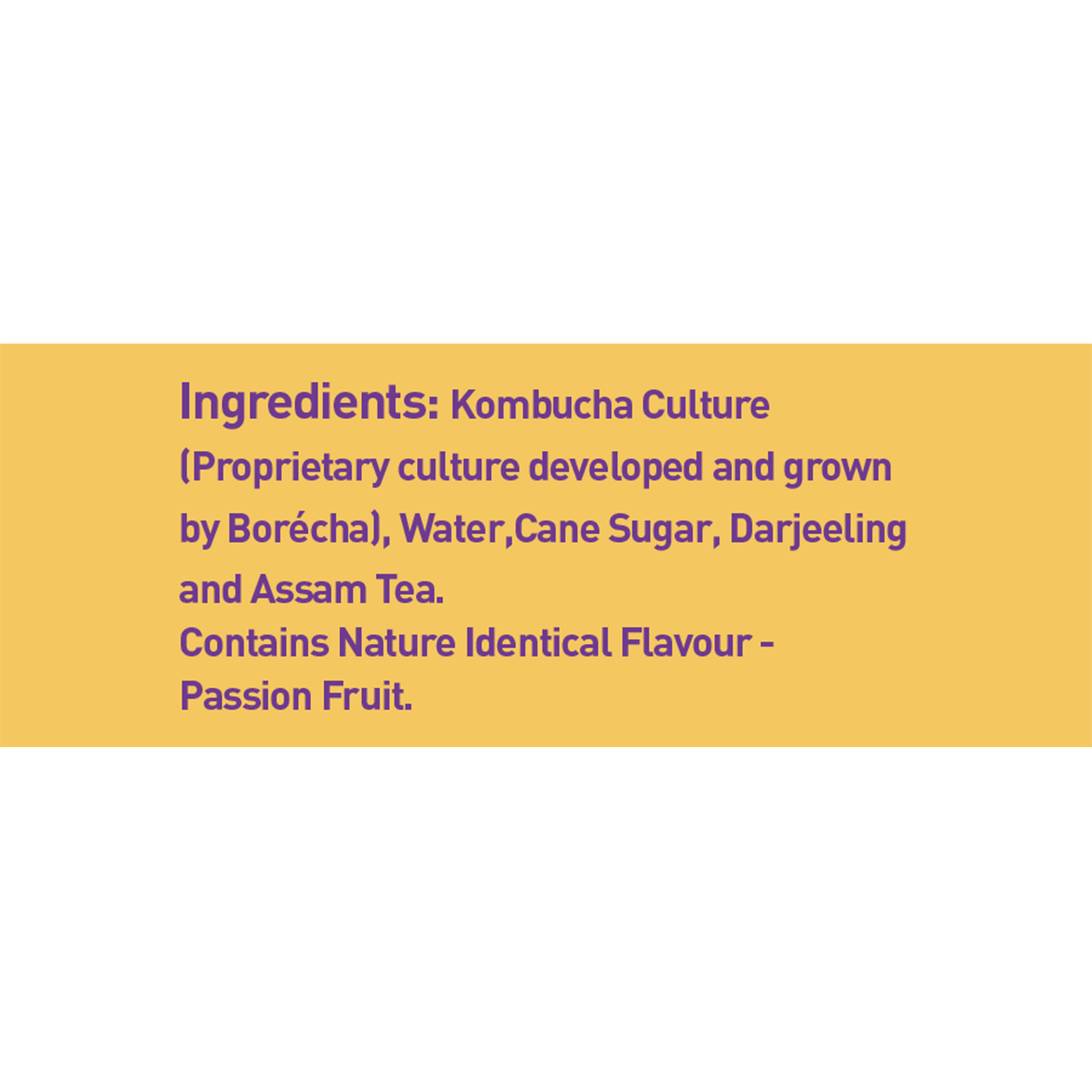 BORÉCHA 6 PACKS OF HAWWAIN PASSION FRUIT KOMBUCHA