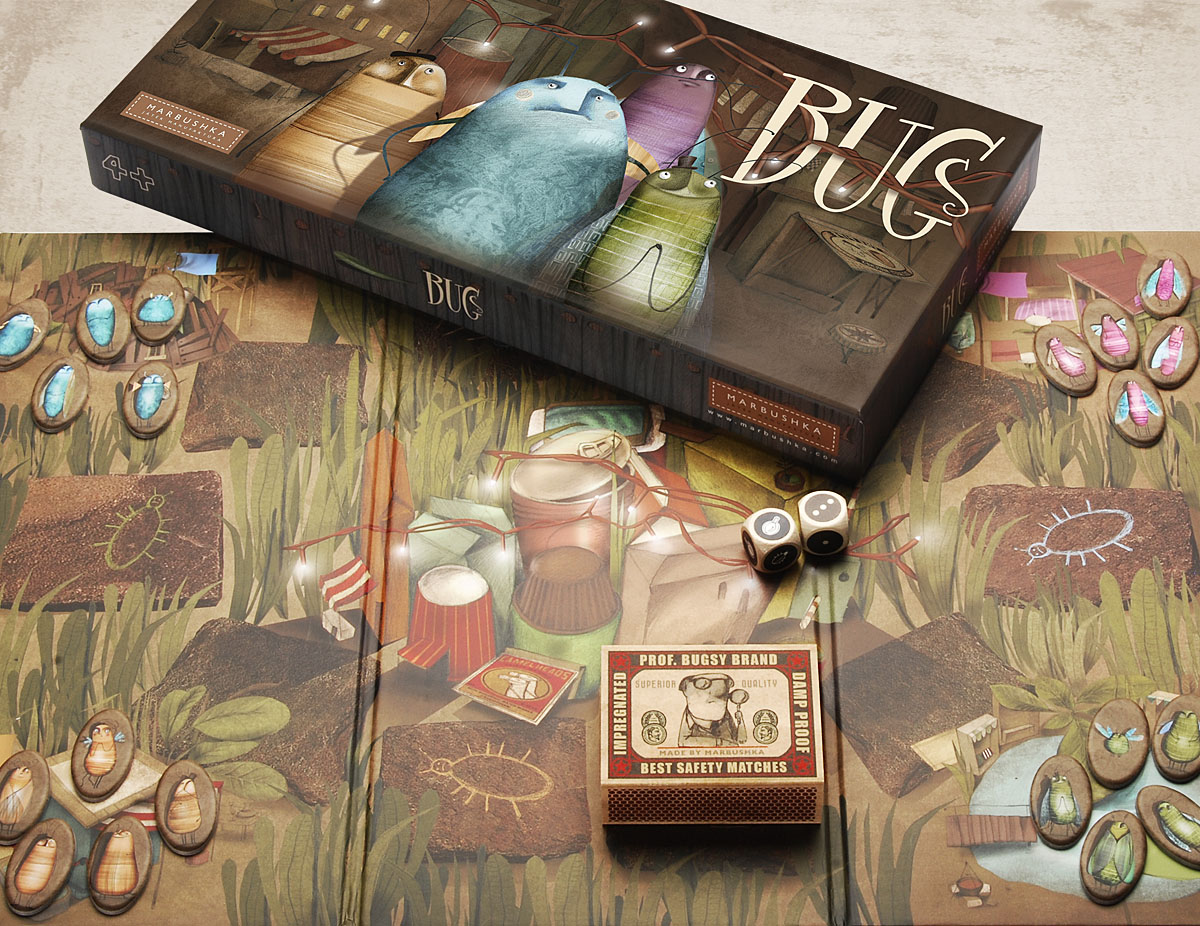 Board game Bugs(4+childs Indoor game)