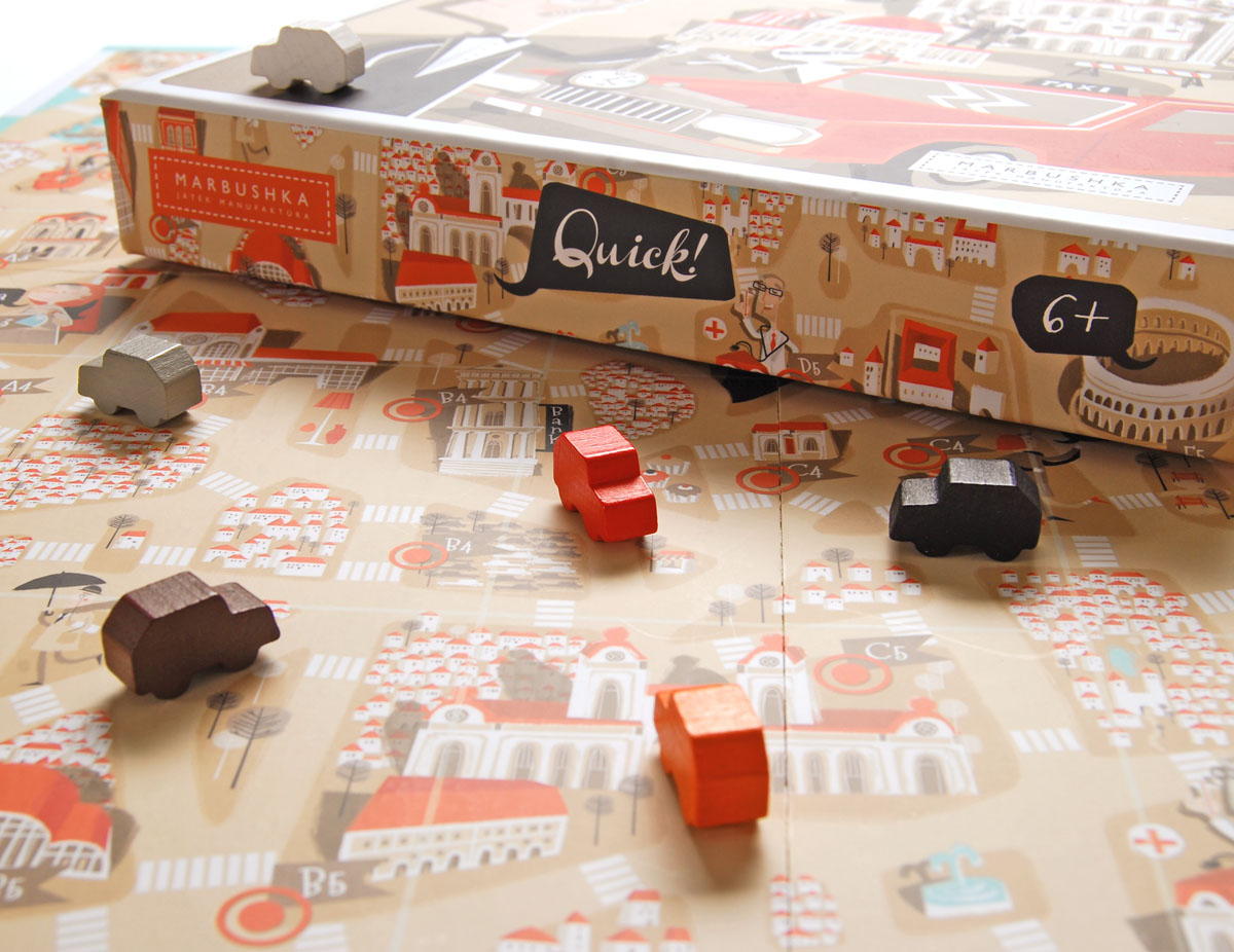 Board game Quick!( 6+ child game)