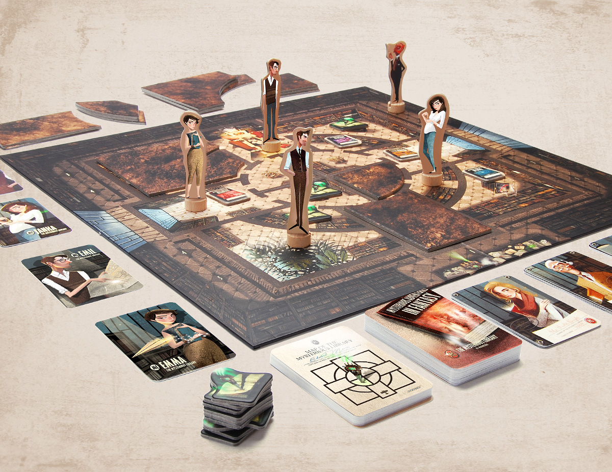 Board game The Mysterious Library( 8+child )