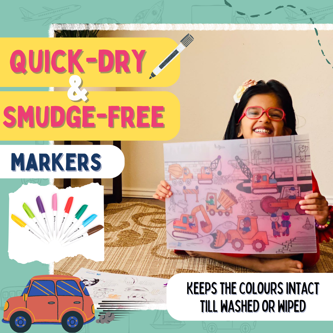 DOODLE PLACEMATS - VEHICLES