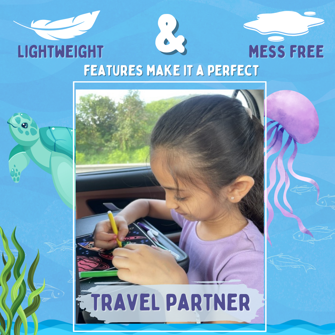 PEPPLAY VELVET COLOURING CARDS- OCEAN