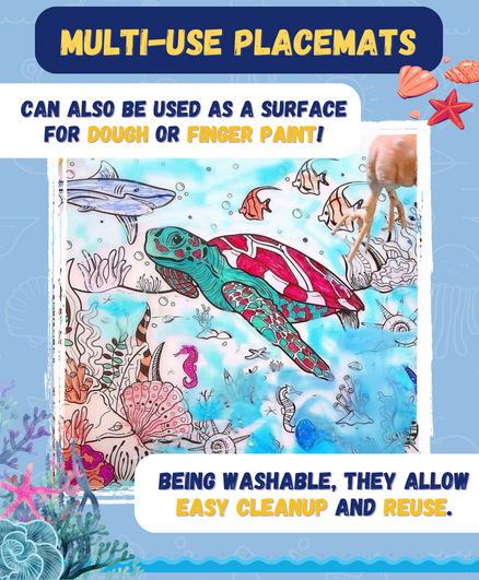 DOODLE PLACEMATS - ANIMAL SERIES