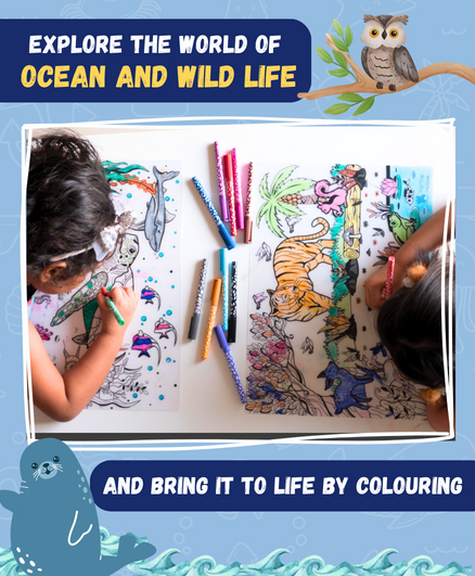 DOODLE PLACEMATS - ANIMAL SERIES