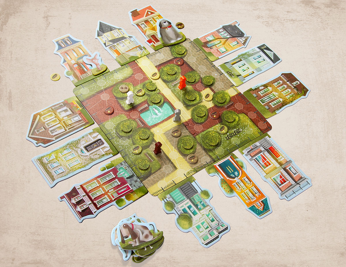 Board game Dogs & Homes (+5 child game)