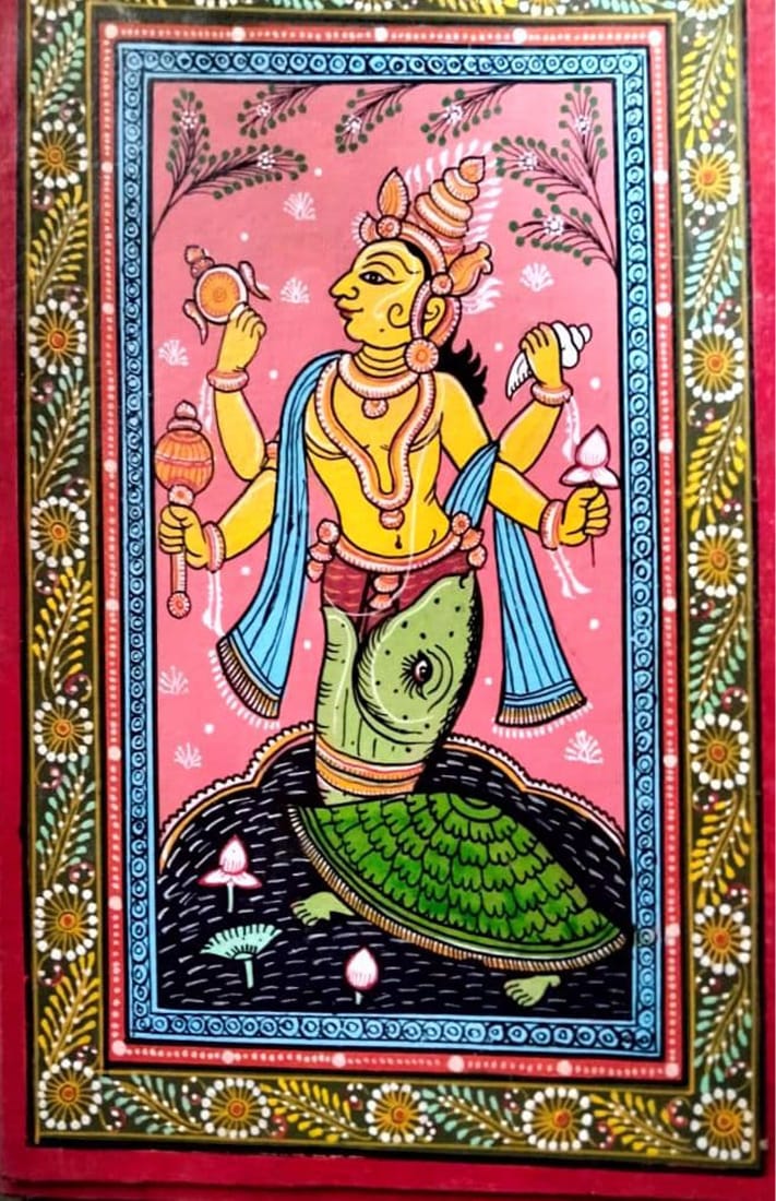Dasavathar's of Lord Vishnu- Pattachitra Painting
