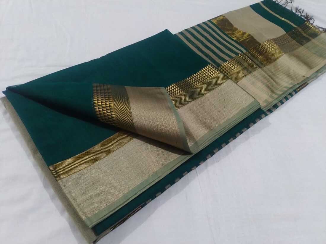 Maheshwari handloom silk saree