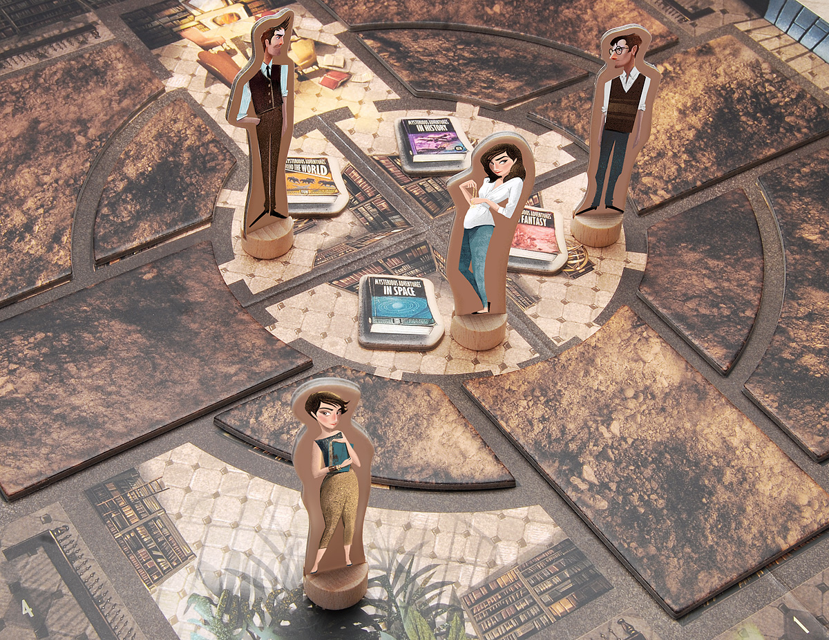 Board game The Mysterious Library( 8+child )