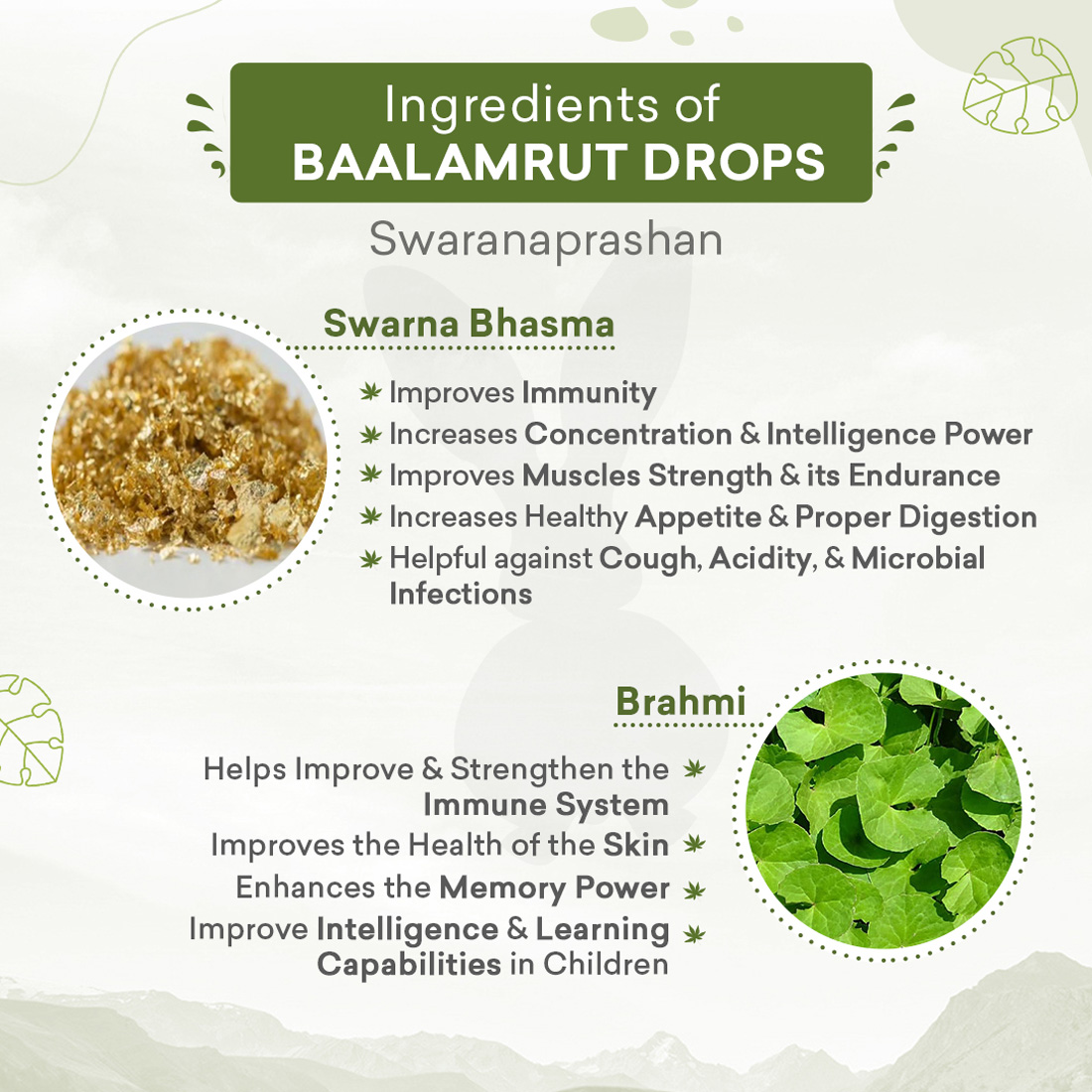 BabyOrgano BaalAmrut Swarnaprashan (Suvarna Prashana) - Immunity, Concentration And Memory Booster For Kids (15ml)