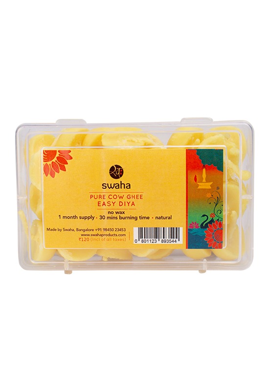 EASY COW GHEE DIYA WITH GIFT ( 2 STEEL DIAY)