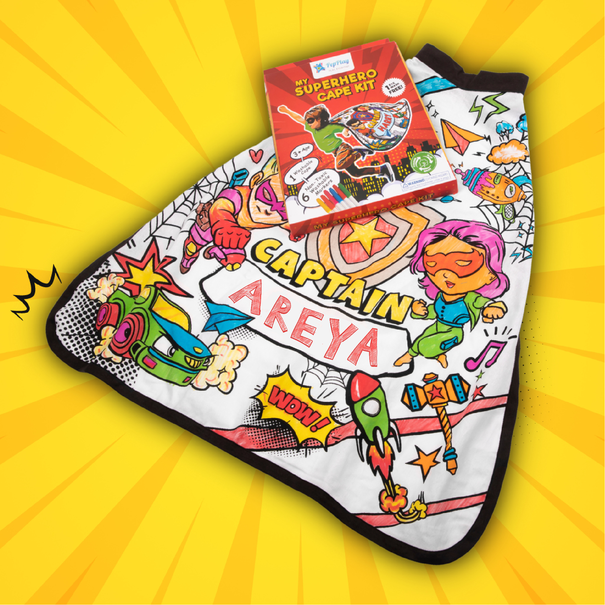 PEPPLAY COLOUR YOUR SUPERHERO CAPE