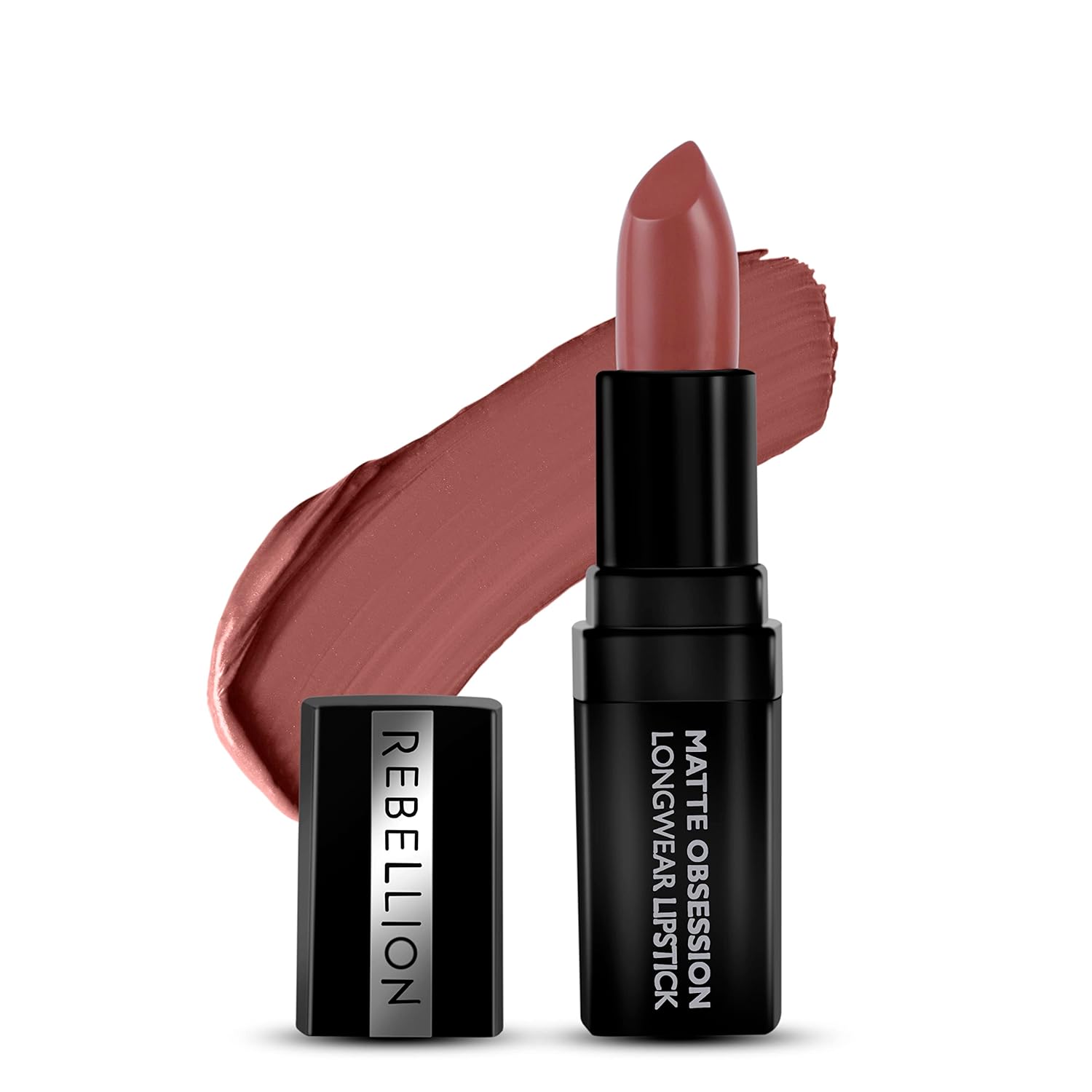 Rebellion Matte Obsession Long Wear Nude Shade Lipstick | Nude Beige - Adonis 12