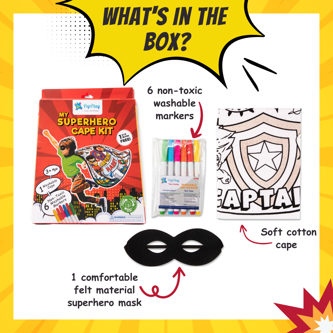 PEPPLAY COLOUR YOUR SUPERHERO CAPE