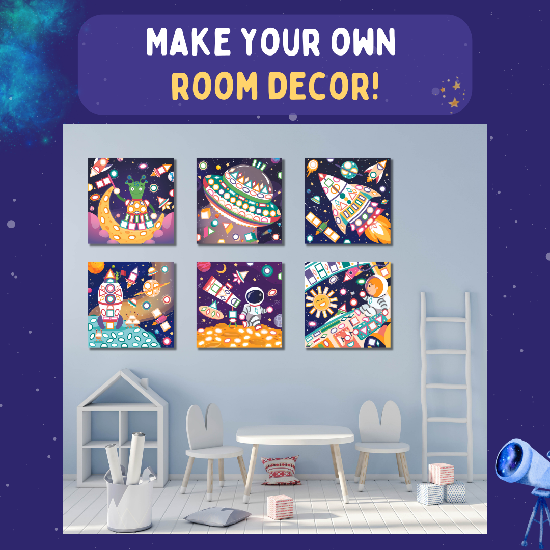 PEPPLAY SHAPE STICKERS - SPACE EXPLORERS