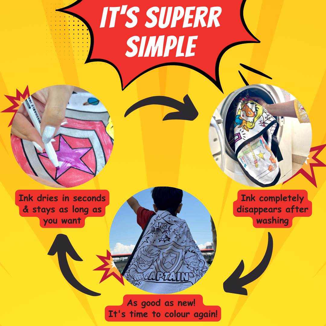 PEPPLAY COLOUR YOUR SUPERHERO CAPE