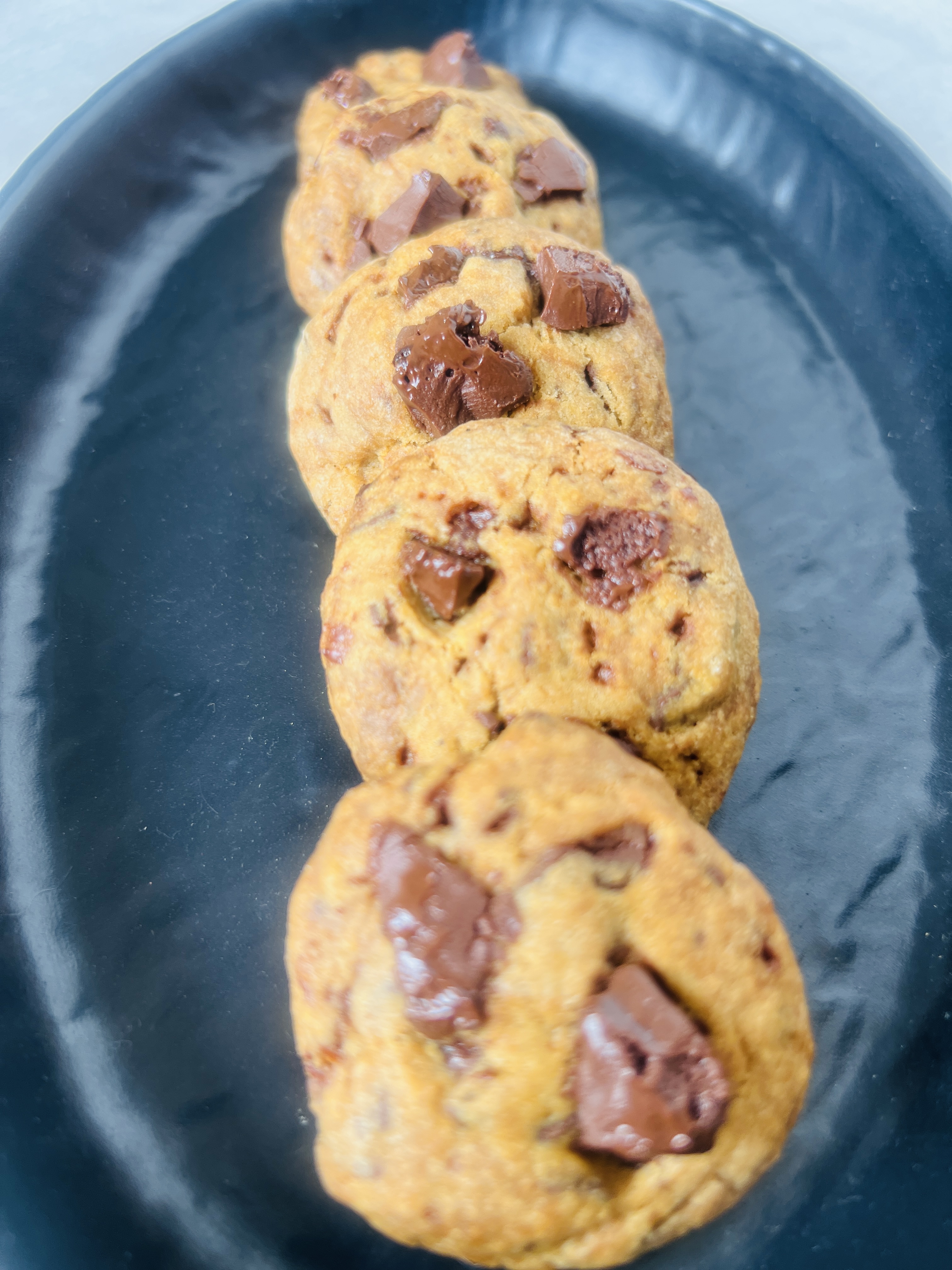 Whole wheat Belgian dark chocolate cookies