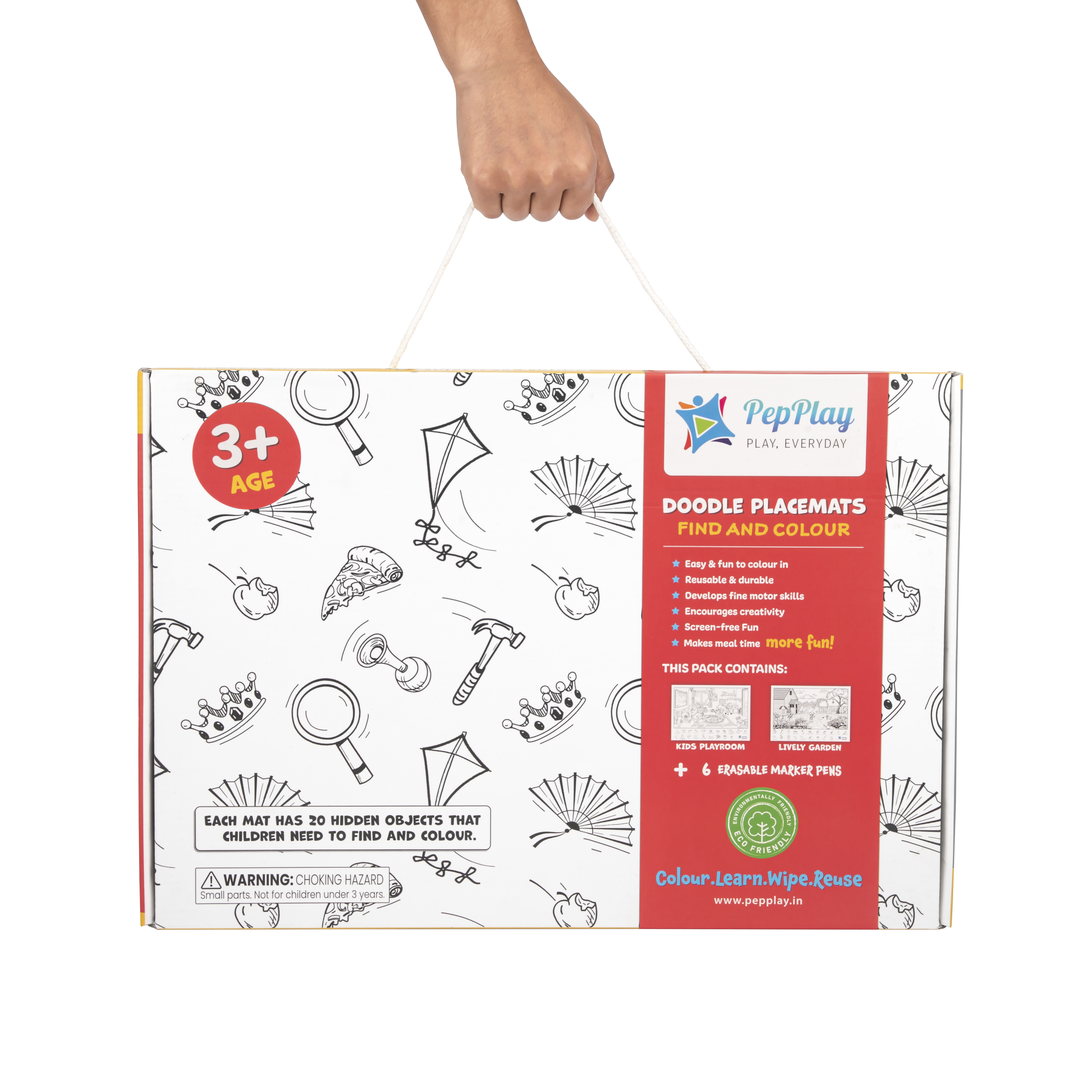 Find & Colour Doodle Placemats Game