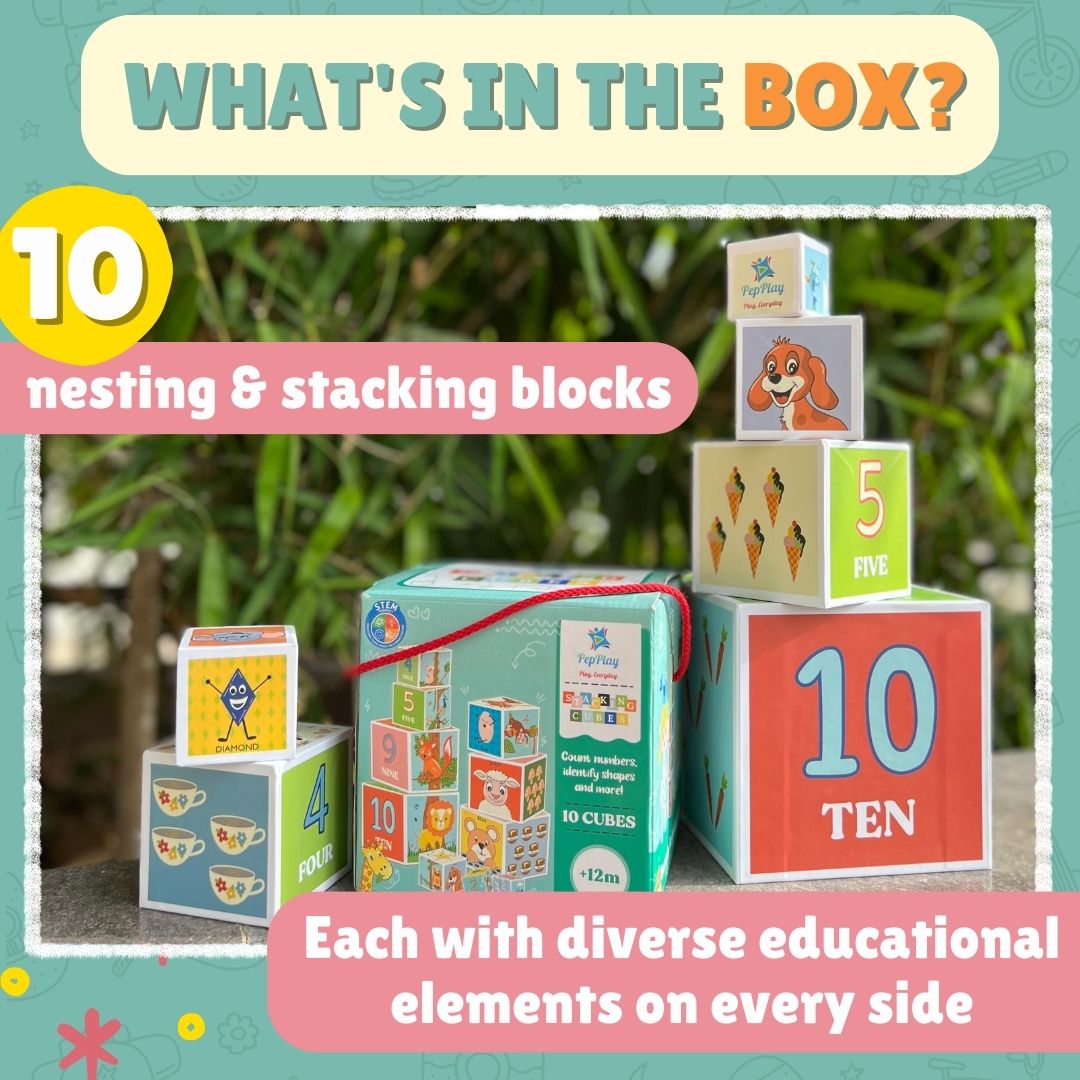 PEPPLAY STACKING & NESTING CUBE