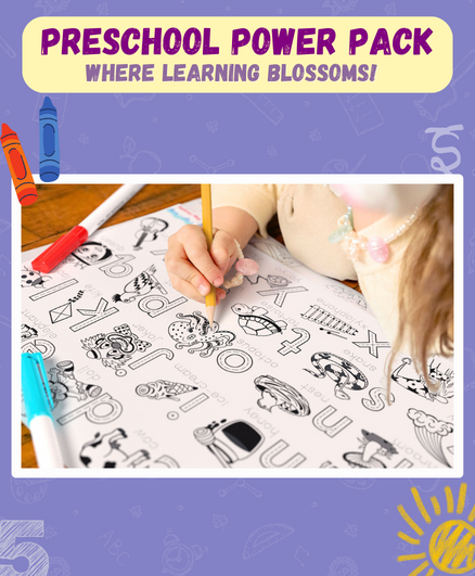 MY FIRST EDUCATIONAL SET- REUSABLE DOODLE PLACEMATS