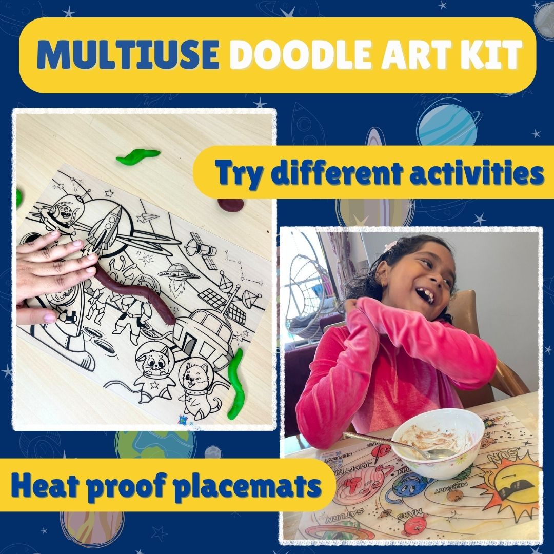DOODLE PLACEMATS - SPACE SERIES