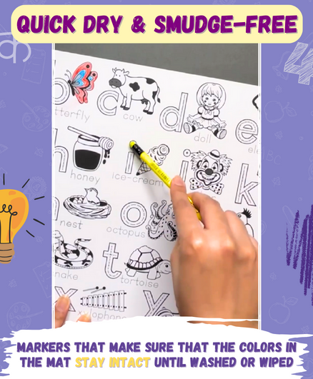 MY FIRST EDUCATIONAL SET- REUSABLE DOODLE PLACEMATS