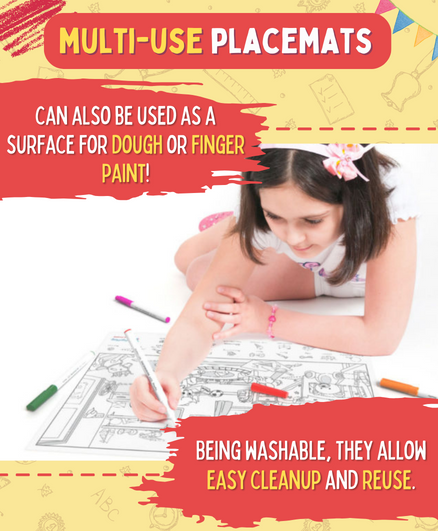 DOODLE PLACEMATS- FIND & COLOUR