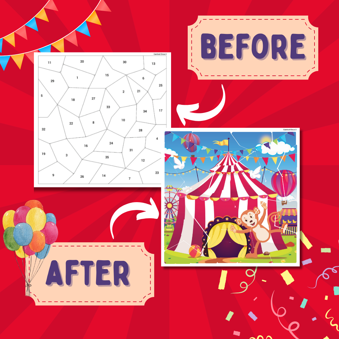PEPPLAY STICKER PUZZLE- CIRCUS CARNIVAL