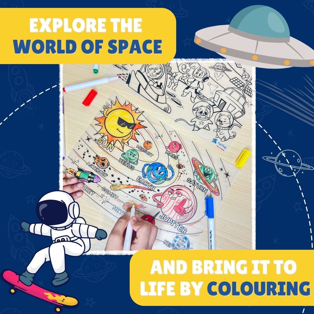 DOODLE PLACEMATS - SPACE SERIES