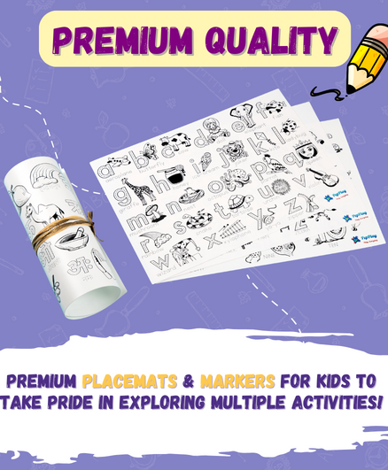 MY FIRST EDUCATIONAL SET- REUSABLE DOODLE PLACEMATS