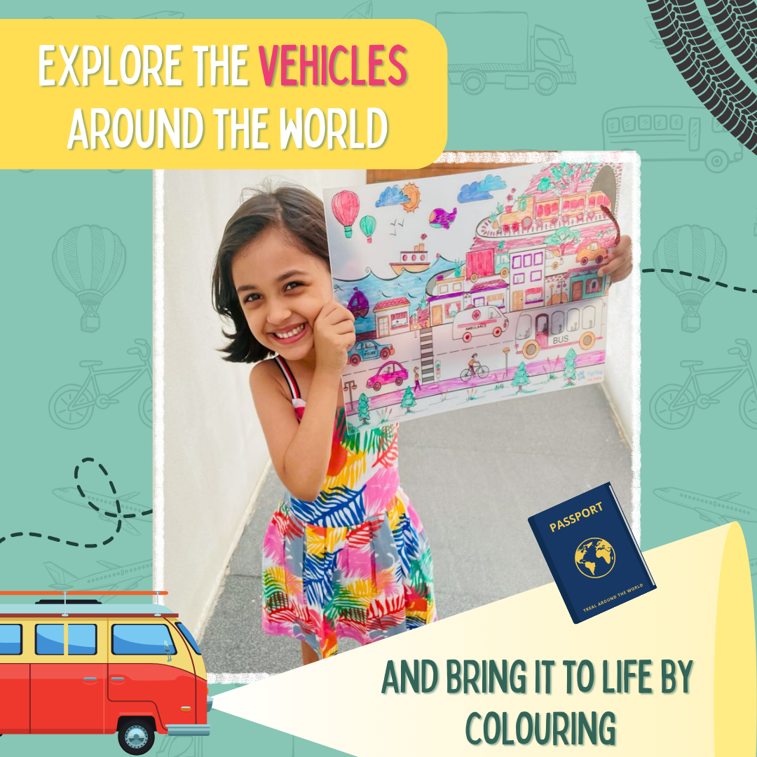 DOODLE PLACEMATS - VEHICLES