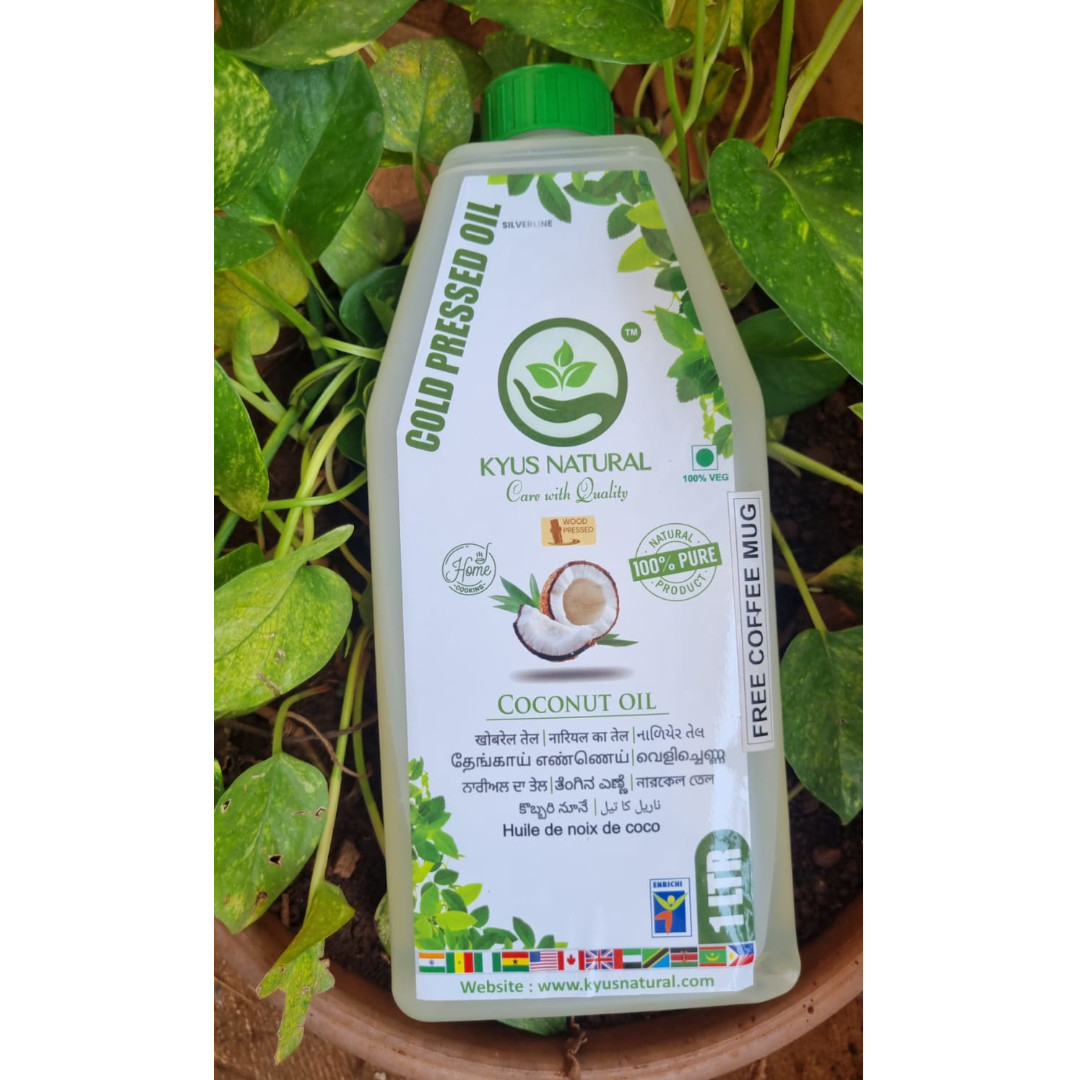 Kyus Natural Pure Cold-Pressed Coconut Oil (1L)
