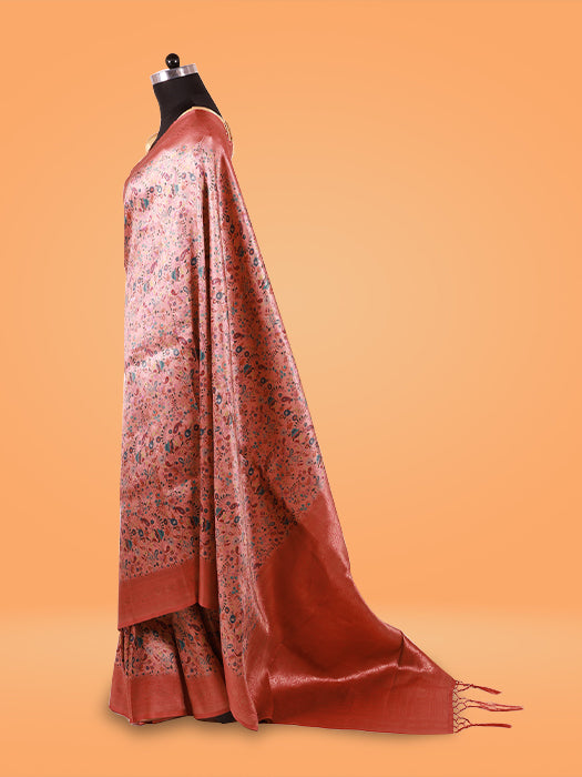 Banarasi Zari Jaal Paper Silk Saree