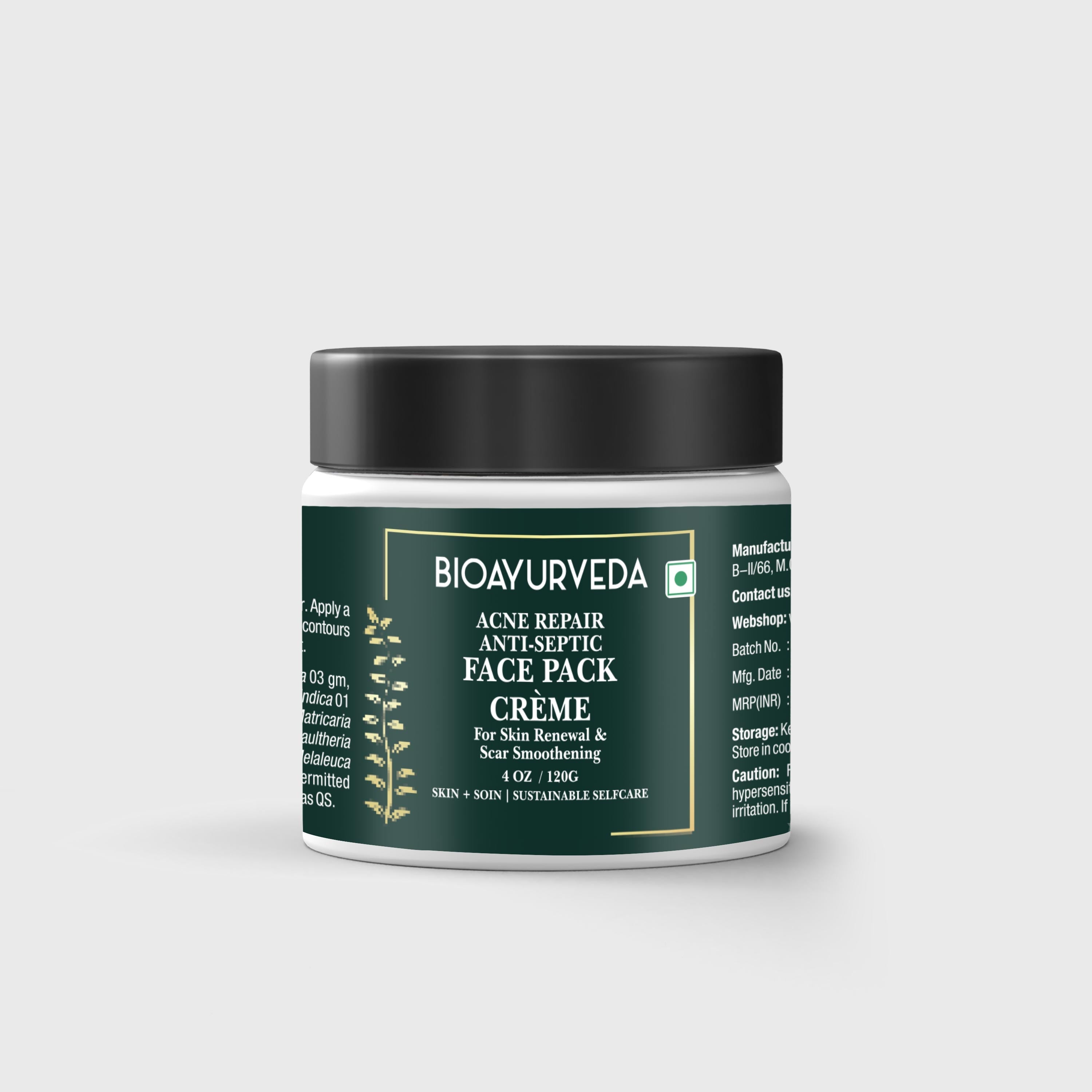 Acne Repair Anti-Septic Face Pack Crème
