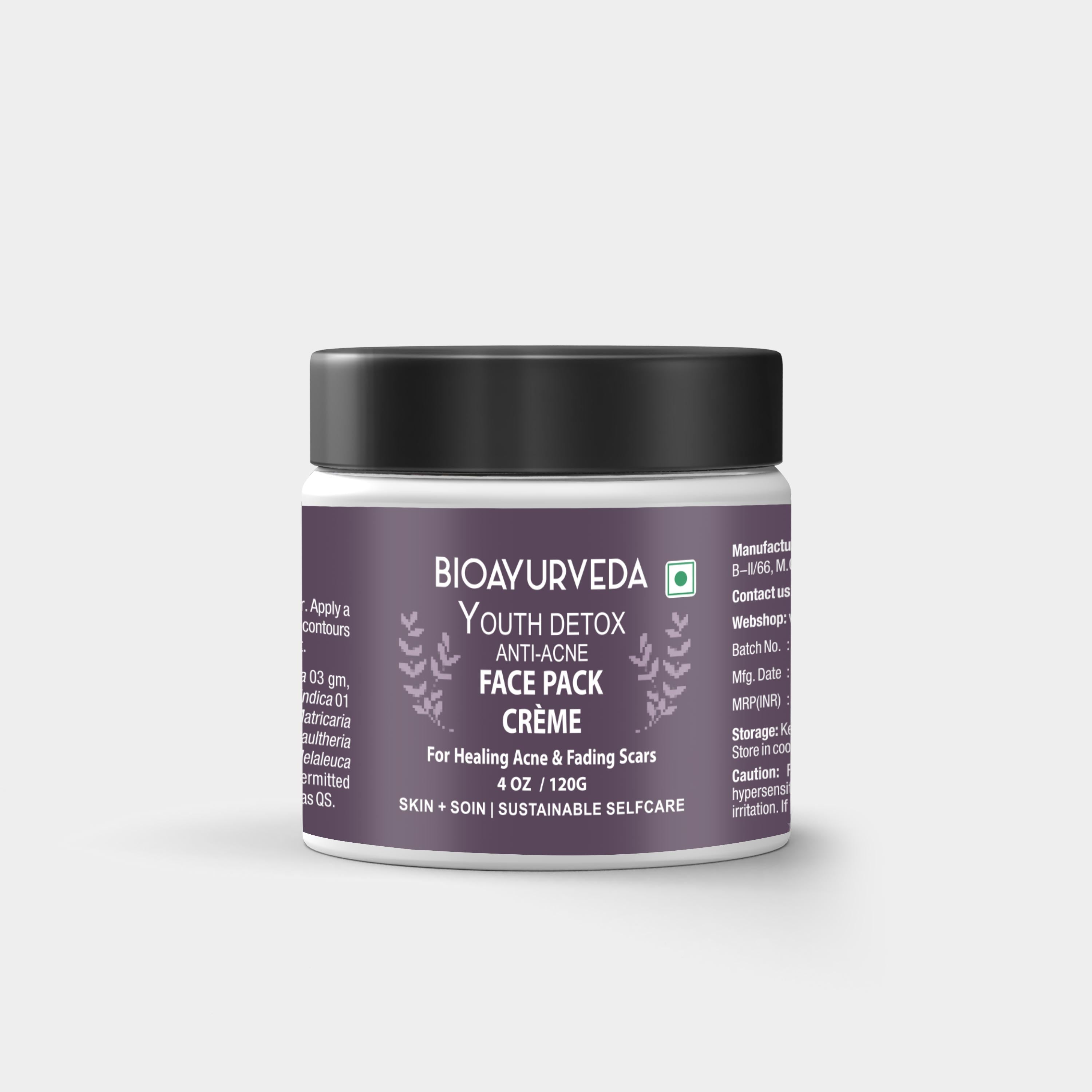 Youth Detox Anti-Acne Face Pack Crème