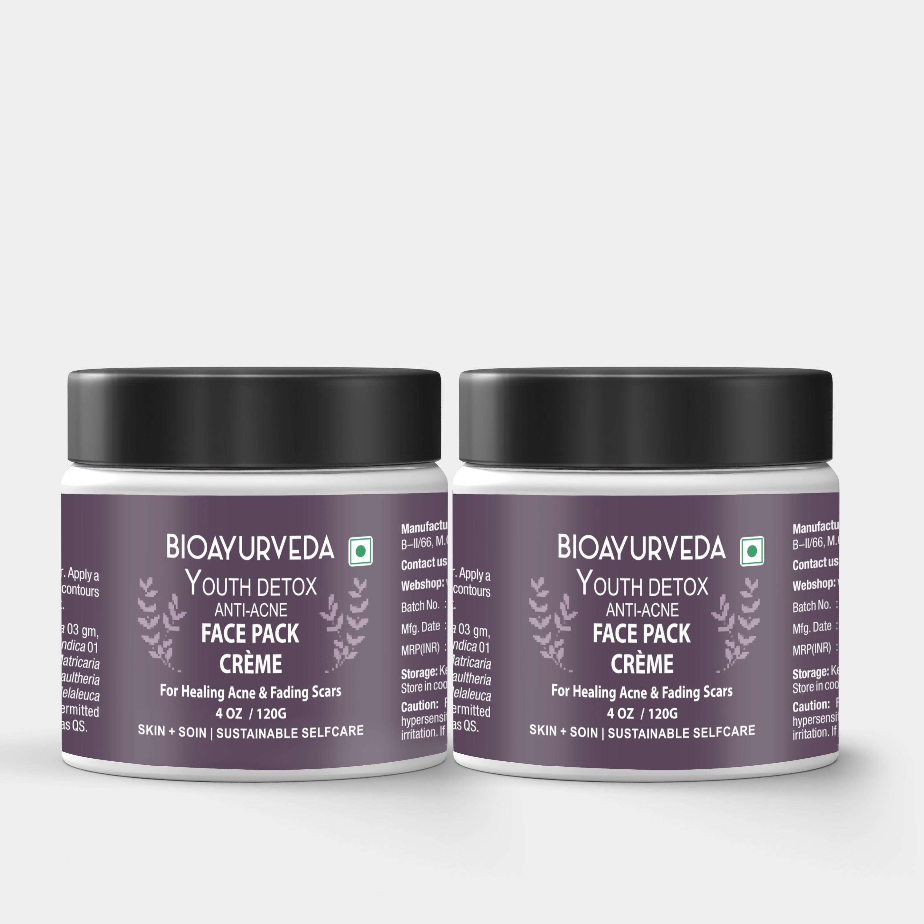 Youth Detox Anti-Acne Face Pack Crème