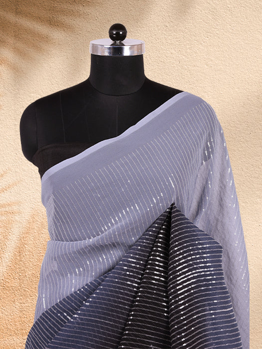 Georgette Sequins Saree