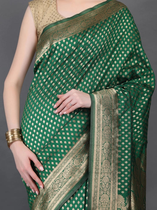 Banarasi Saree with Golden Small booti