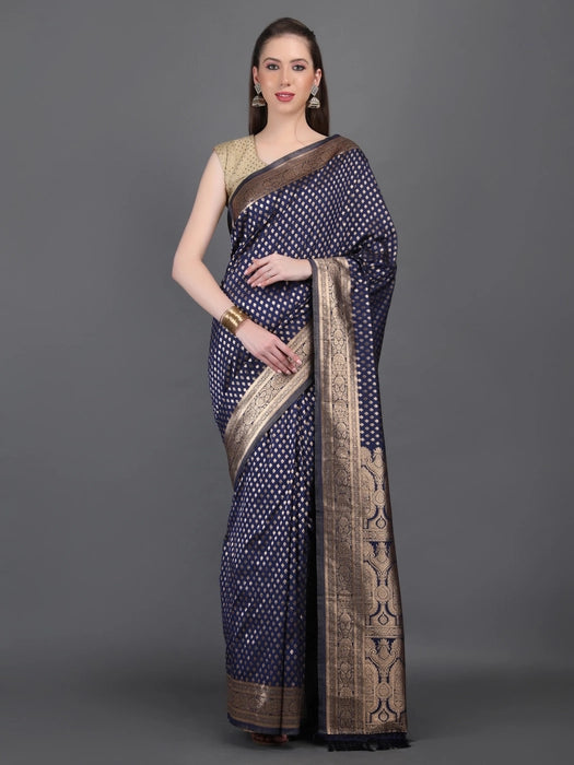 Banarasi Saree with Golden Small booti