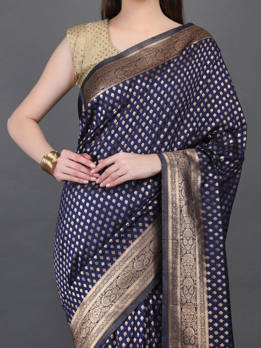 Banarasi Saree with Golden Small booti