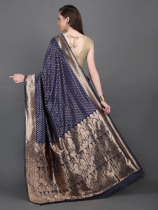 Banarasi Saree with Golden Small booti