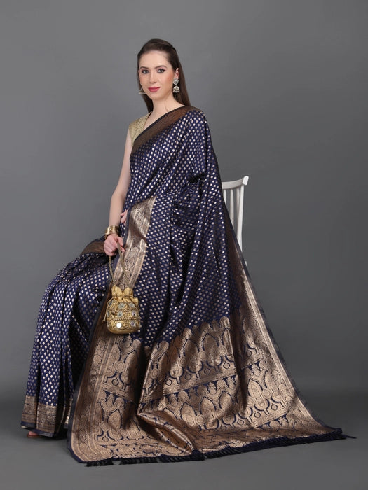 Banarasi Saree with Golden Small booti