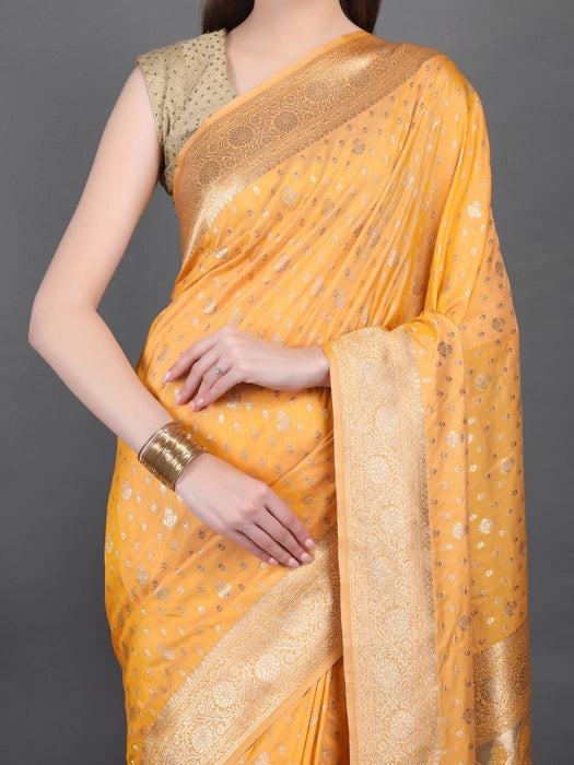 Banarasi Saree with Golden Small booti