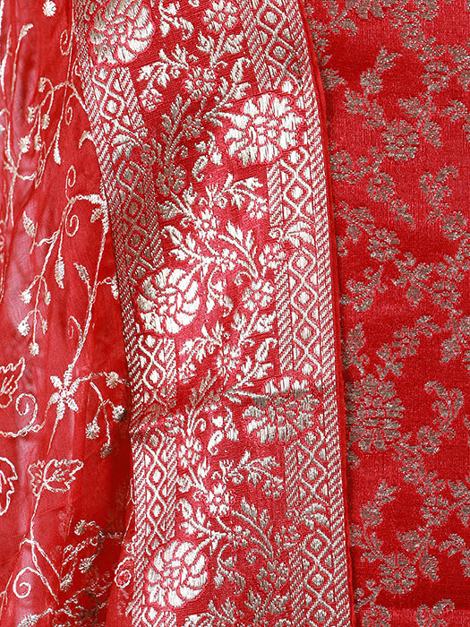 Heavy Banarasi Jaal Suit with Dupatta