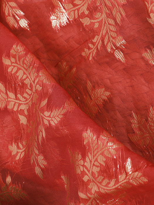 Pure Viscose Organza Jacquard Suit with Dupatta