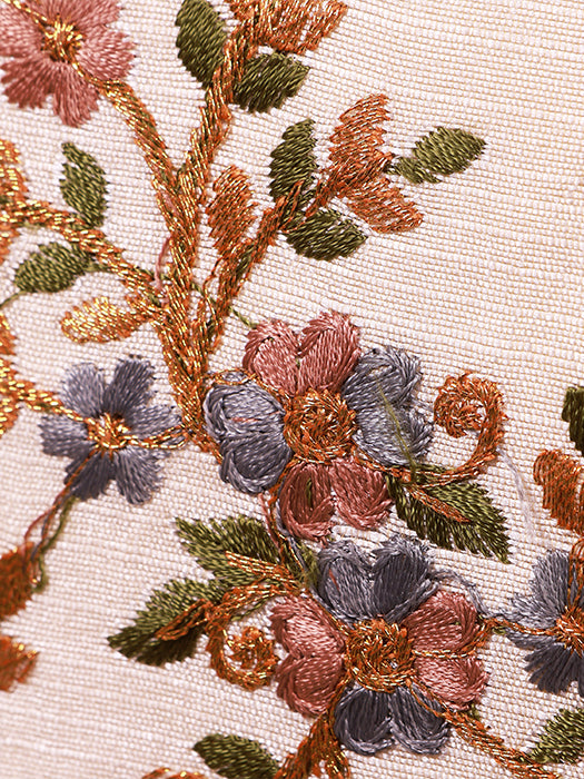 Silk Fabric Embroidery Hand Bag